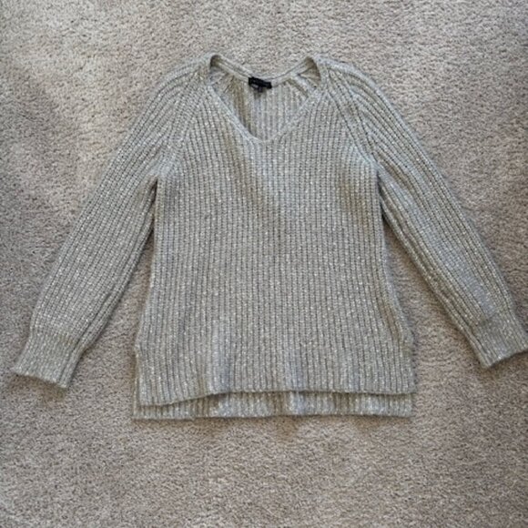 Sanctuary Gray Knit Chunky Slouchy Alpaca Blend Sweater size XL - Picture 4 of 9